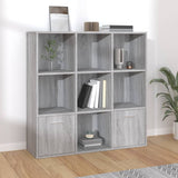Book Cabinet Grey Sonoma 98x30x98 cm 815448