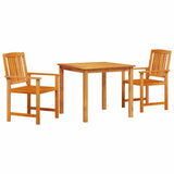 Garden Dining Set 3 pcs Brown Solid Acacia Wood 3375682