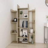 Book Cabinet Sonoma Oak 86x25.5x140 cm Engineered Wood 808903