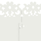 Lawn Edgings 10 pcs White 103 x 0.05 x 22 cm Steel 874768