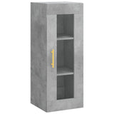 Highboard Concrete Grey 34.5x34x180 cm Engineered Wood 3199421