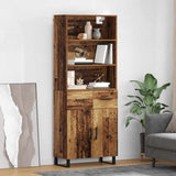Highboard with Drawer 2 pcs Old Wood Engineered Wood 3415630