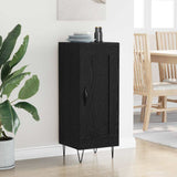 Sideboard Black Oak 34.5 x 34 x 90 cm Engineered Wood and Iron 881650