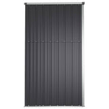 Garden Tool Shed Anthracite 225x89x161 cm Galvanised Steel 316215