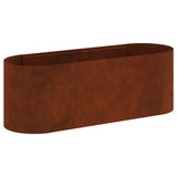 Raised Garden Bed Weathering Steel 120 x 40x 40 cm 8011690