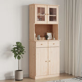 Highboard ALTA 77x35x188 cm Solid Wood Pine 3187775