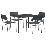 Dining Set 5 pcs Anthracite Steel 3422861