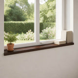 Window Sills 2 pcs Dark Brown 120 x 15 x 2 cm Solid Beech Wood 42048292