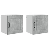 Wall Cabinet PORTO 2 pcs Concrete Grey 40 x 31 x 40 cm 885232