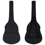 ZNTS 8 Piece Classical Guitar Beginner Set Black 1/2 34" 70127