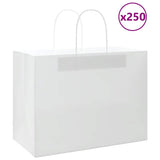 Paper Bags 250 pcs with Handles White 32x17x25 cm 4101621