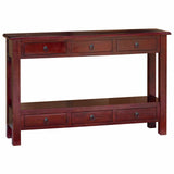Console Table Brown 115 x 32 x 75.5 cm Solid Mahogany Wood 42009940
