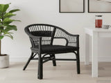 Stacking Chair Rattan Black 60 x 60 x 81 cm 42033213