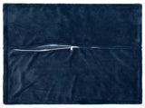 Cushion Cover 6 pcs HOUTEN Navy Blue 80 x 80 cm Flannel 921806