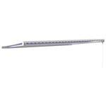 Retractable Awning Blue and White 5x3 m Fabric and Aluminium 3154525