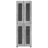 Highboard FLORIN Grey Sonoma 60 x 35 x 182 cm Engineered Wood 3397910
