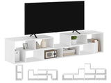 TV Stand for TVs up to 75 Inches, Free Combination TV Unit with Storage Shelves, Extendable T3398P342270