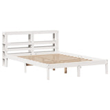 Bed Frame without Mattress White 140x190 cm Solid Wood Pine 3305715