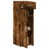 Sideboard Smoked Oak 30x42.5x93 cm Engineered Wood 846275