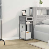 Bedside Cabinet Grey Sonoma 41 x 28 x 76 cm Engineered Wood 859578