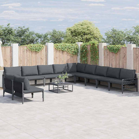 Garden Sofa Set Anthracite Steel 3379000