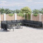 Garden Sofa Set Anthracite Steel 3379001