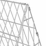 Rabbit Cage Silver 650 x 55 x 55 cm Galvanised Steel 42019227