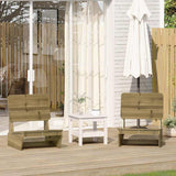 Garden Chairs 2 pcs 60x64x70.5 cm Impregnated Wood Pine 859316