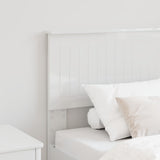 Headboard Gloss White Engineered wood 888478