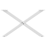 Coffee Table Legs X-Shaped 2 pcs White 70x cm Steel 4012905