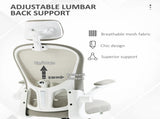 Multi-Adjustable Office Chair, with Lumbar Support, Headrest and Mesh Back - Grey T3398P329884