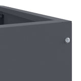 Corner Planter Anthracite 60 x 60 x 50 cm Steel 883663