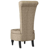 Slipper Chair Light Grey 56.5 x 70 x 110 cm Faux Suede Leather 42020687