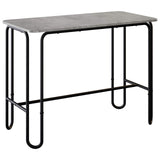 Dining Table 100 x 50 x 75 cm Engineered Wood Concrete Grey 8007697