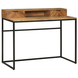Computer Desk with Drawer with Storage Brown 110 x 50 x 87 cm 374113