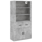 Highboard Concrete Grey Engineered Wood 3185379