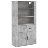 Highboard Concrete Grey Engineered Wood 3185379