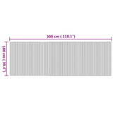 Rug Rectangular Natural 100x300 cm Bamboo 376811