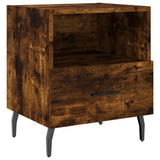 Bedside Cabinets 2 pcs Smoked Oak 40x35x47.5 cm Engineered Wood 827479