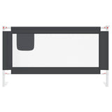 Toddler Safety Bed Rail Dark Grey 150x25 cm Fabric 10229