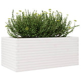 Garden Planter White 110x60x45.5 cm Solid Wood Pine 847284