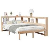 Bookcase Bed without Mattress 120x200 cm Solid Wood Pine 3324320