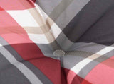 Pallet Cushions 3 pcs Red Check Fabric 360957