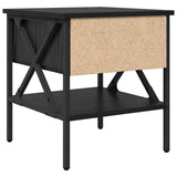Bedside Cabinet with Drawer 2 pcs Black oak 40 x 42 x 45 cm 871227
