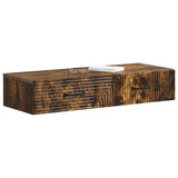 Wall-Mounted Side Table Smoked Oak 87.5 x 34.5 x 17 cm 898670