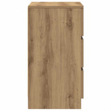 Bedside Cabinet with 3 Drawers Artisan Oak 39x35x65 cm 861353