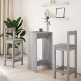 Bar Table Grey Sonoma 51x50x103,5 cm Engineered Wood 854423