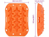 Traction Board 2 pcs Orange 57.5 x 30.5 x 5.5 cm 42040604