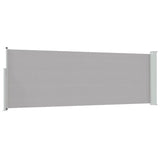 Patio Retractable Side Awning 100x300 cm Grey 48374