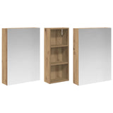 Bathroom Cabinet Set 3 pcs 130 x 14.5 x 70 cm Engineered wood 3403767